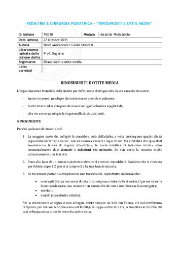 PED10 - Rinosinusiti e otite media1